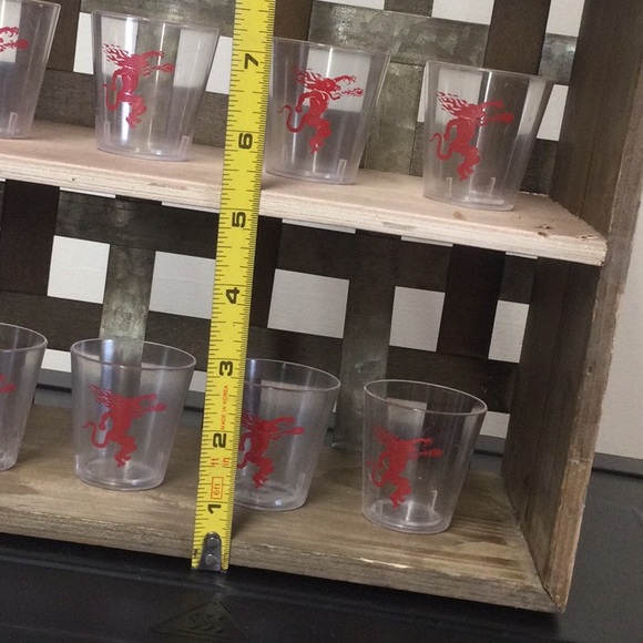 FireBall Bar Shelf With Shot Glasses - Picture 5 of 16